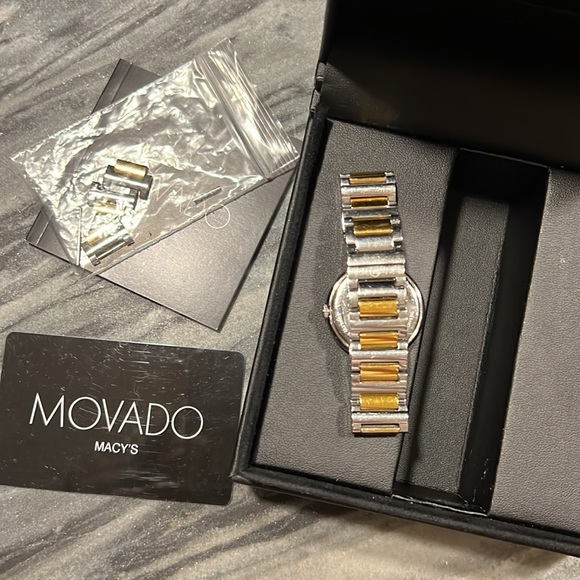 Movado Mother of Pearl Diamond Two-Tone 0606470